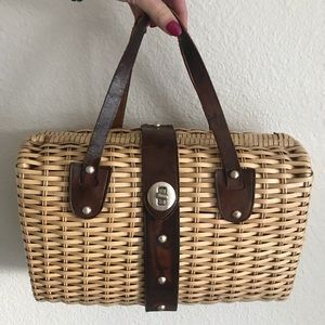 Vintage Woven Basket Purse